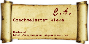 Czechmeiszter Alexa névjegykártya